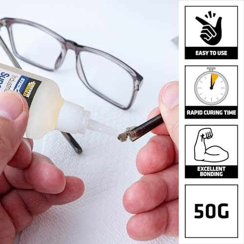 Everbuild Stick2 Superglue High Viscosity – Suitable for DIY & Professional Projects – Industrial Grade – High Strength – Rapid Setting – Clear – 50g