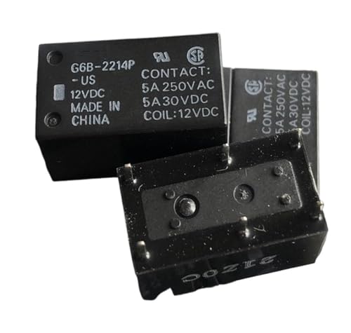 Relé de 6 pines G6B-2214P-US 12VDC interruptor electromecánico para PCB