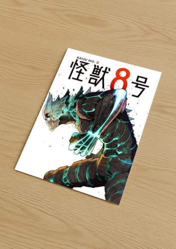 Image of NIJUKA Anime Printed A4 Size Metal sheet Poster For Home And Room Decoration | For Anime Art Fans Boys And Girls (Kaiju No 8 Poster)