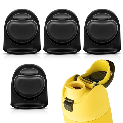 WINUSD 4PCS Water Bottle Replacement Stopper Compatible with Owala FreeSip 24oz 32oz, Water Bottle Top Lid for 19/24/32/40oz, Silicone Seal Bottle Cap Replacement Lib Parts
