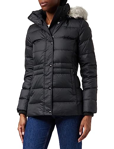 Tommy Hilfiger Damen Daunenjacke, Schwarz (Black), XS