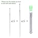 30 Pcs Extra Large Eye Stitching Needles - 2 Sizes - Big Eye Hand Sewing Needles in Clear Storage Tube