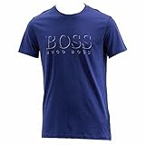 BOSS HUGO BOSS Men's UPF 50+ Swim Shirt, Medium Blue, Medium