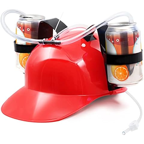 NOVELTY PLACE Drinking Helmet with Straw Cover