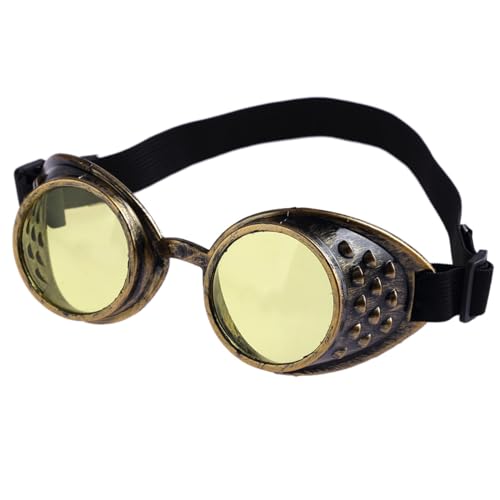 THINCAN Vintaeg Steampunk Schutzbrille Brille