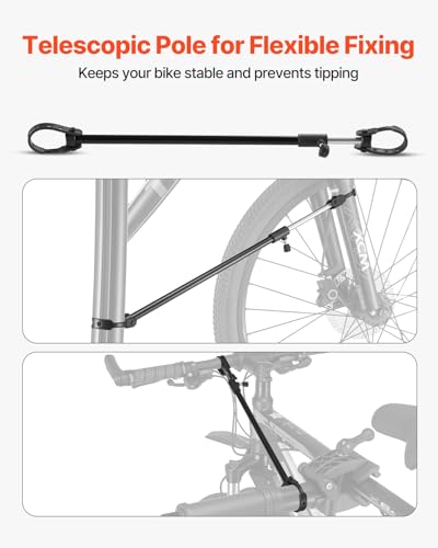 Image of VEVOR Bike Repair Stand, 85 lb Heavy-duty Bicycle Work Stand with 40.7-64.1 in Adjustable Height & Magnetic Tool Tray, Foldable Bicycle Maintenance Rack, Shop Home Mechanics for Mountain & Road Bike