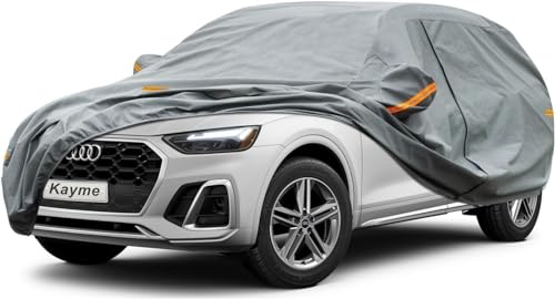 kayme SUV Robustes Autoabdeckung Wasserdicht Atmungsaktiv, Vollgarage Autoplane