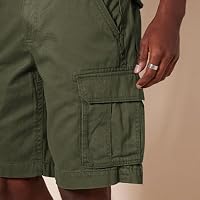 Amazon Essentials Herren 25,4cm Classic Fit Cargo-Shorts mit Taschen, Dunkles Olivgrün, 32W – Ansicht 5