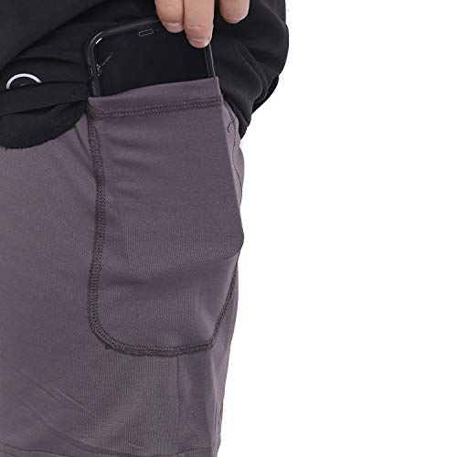 Image of CHKOKKO Double Layered Gym Shorts for Men Workout | Compression Inner Layer with Pockets Across Inner Outer and Back | Dry Fit Sports Athletic wear for Running Jogging or Training