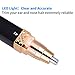 KINGDOMCARES Professional Nose & Ear Hair Trimmer for Men Women Electric Nostril Nasal Hair Clippers Trimmers Remover Stainless Steel Blades Painless Trimming Removal Battery-Operated with LED Light