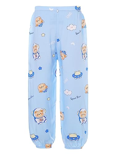 Aislor Boys Girls Summer Lightweight Jogger Harem Pants Cartoon Print Bloomers Beach Casual Trousers Sport Sweatpants