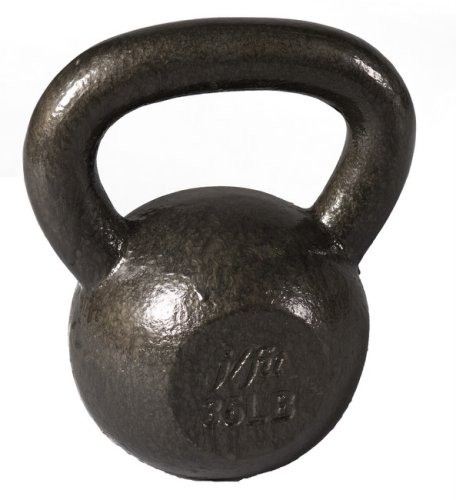 j/fit Kettlebell Weights | Solid Iron - No Fillers | Ergonomic Handle For Sturdy Grip | Perfect Weight Distribution | For Cardio Workouts, Fat Loss, Fitness Exercises, Extreme Training and More - 30, 35, 40, 50-lb Weights