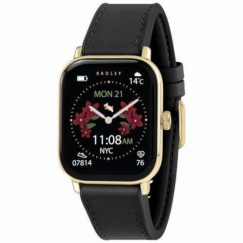 RADLEY Series 56 Black Silicone Strap Smart Watch