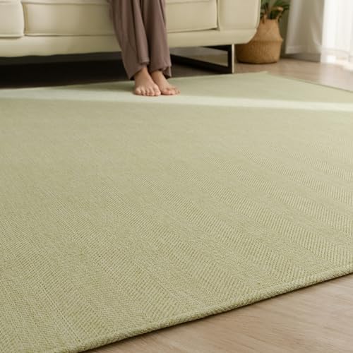 Sun Deco ���O �J�[�y�b�g 3�� ���O�}�b�g �w�����{�[���� ������� ����~�� �􂦂� �t �� �I�[���V�[�Y�����K ���r���O�}�b�g �k�� ���ی� �z�b�g�J�[�y�b�g�Ή� ���n 185x235cm �O���[��