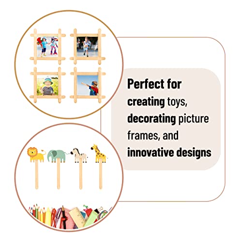 image for Mr. Pen- Jumbo Wooden Craft Sticks, 100 Pack, 5.75 inch, Craft Sticks,