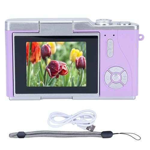 Cámara digital 48MP 1080P con pantalla plegable 2.4 pulg y zoom 18X miniatura 7