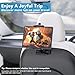 KDD Airplane Tablet Holder Mount, Adjustable Travel Essentials iPad Phone Stand with 360 Degree Rotation, Portable Tesla Model 3/Y Car Headrest Mount Compatible with iPad, Phone, Switch