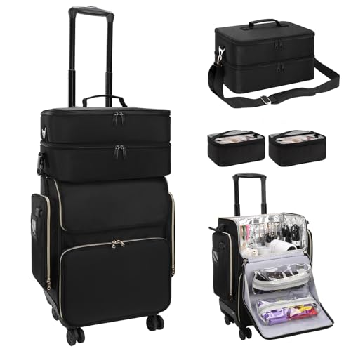 OCHEAL Hairstylist Traveling Case a Large Makeup Travel
