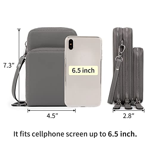 Pearl Angeli Small Crossbody Bag RFID Cellphone Wallet Purse Mini Ladies Handbag Purse with Shoulder Strap3