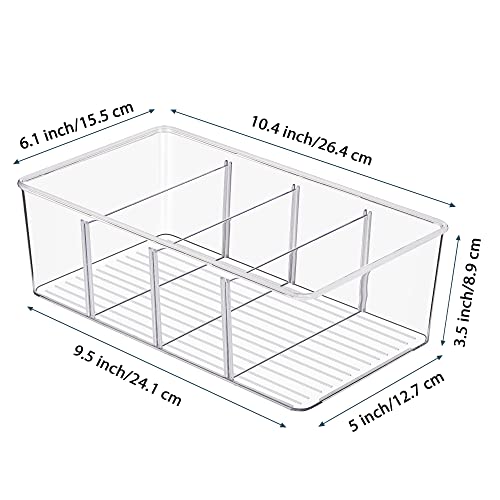 Food Storage Organizer Bins for Pantry and Kitchen: 8 Pack