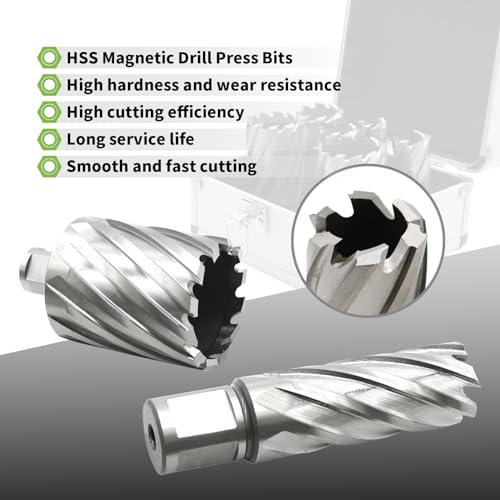 Yunnergo NE-579032-842790-ER Hss Annular Cutter Set 13Pcs 7/16 Inch To 1-1/16 Inch Cutting Diameter thumb #4