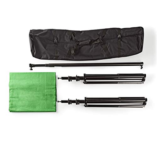 TronicXL Premium XL GreenScreen Hintergrund Video Fotostudio Studio Set 3m x 2m Studioset mit Ständer Stativ tragbar – Bild 4