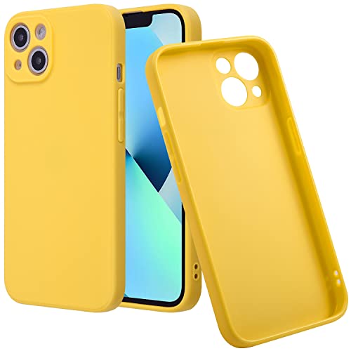Wisdompro Case For Iphone 13, Bundle Of 5 Pack Extra Thin Slim Soft Tpu Gel Protective Case Cover For Iphone 13 6.1 Inch (Yellow, Red, Green, Light Blue, Pink) #TOP2