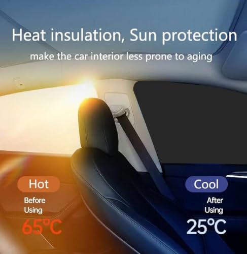 Image of Auto Hub Nylon Car Window Sunshade /Curtains Compatible with Hyundai i20 (Model : 2020-Till Date) - Pack of 4, i20 2020 Sun Shade, Black