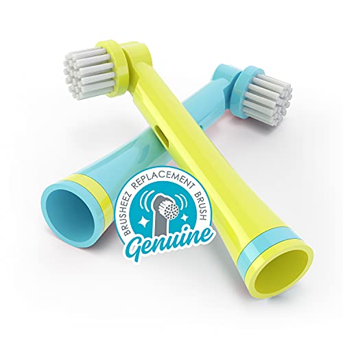 Brusheez Electronic Toothbrush Replacement Brush Heads 2 Pack (Ollie The Elephant)
