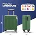 LUGG 15 Inch Vacay Cabin Case - 45x36x20 cm, Airline Approved Carry On Suitcase, ABS Lightweight Suitcase, Water Resistant Hard Suit Case with 360° Spinner Wheels, Carry On Bag with TSA Indent Lock