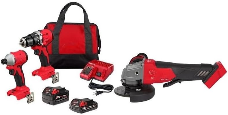 Compatible for use with Milwaukee 3693-22CXvGR M18 Compact Brushless 2-Tool Combo Kit w/Grinder