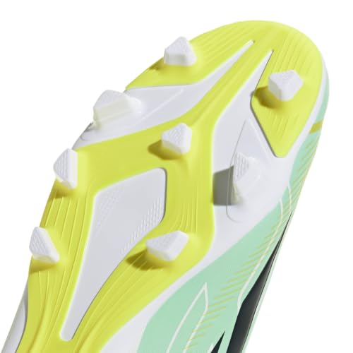 adidas Unisex F50 Hyperfast Club Firm Ground/Multi Ground Football Boots Shoes, Pulse Mint/Night Navy/Solar Lemon, 41 1/3 EU – Ansicht 7