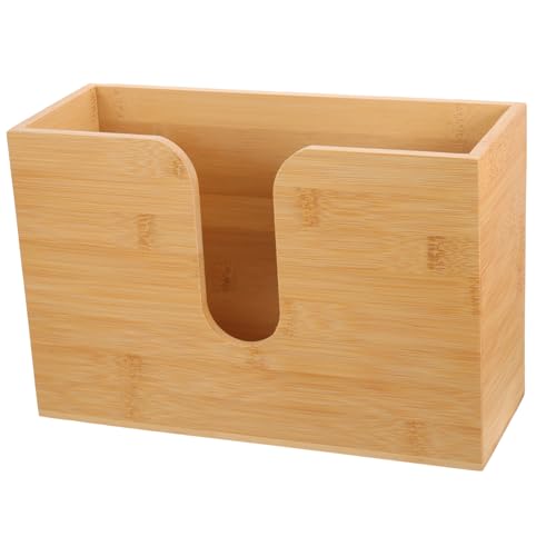 Alipis Hanging Tissue Box for Bathroom Paper Towel Holder Wall Mount Wooden Napkin Dispenser Box Commercial Use