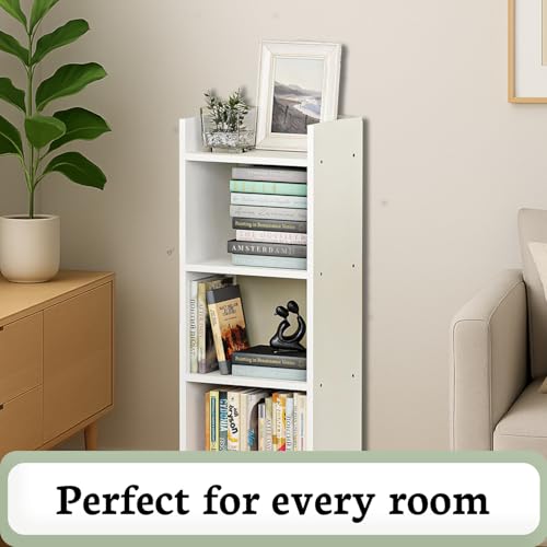 Image of Callas 3 Layer Multipurpose Engineered Wood Bookcase | Storage Organizer for Adults & Kids | Multi-Purpose Shelf for Books, Toys & Home Office Use (BR-008-White)