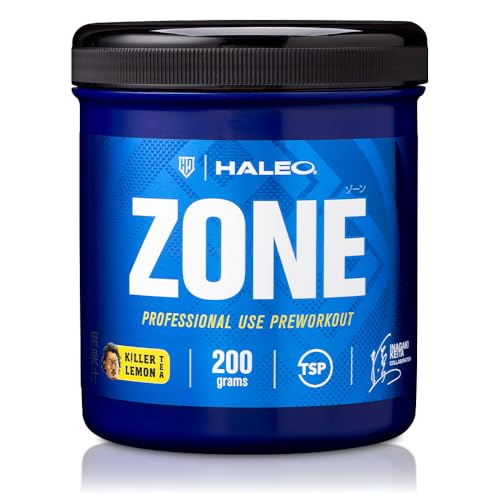HALEO プレワークアウト ZONE(ゾーン) ラグビー稲垣啓太監修 クレアチン モノハイドレート ベータアラニン カフェイン 計7種成分 人工甘味料不使用 レモンティー風味 200g クレアピュア