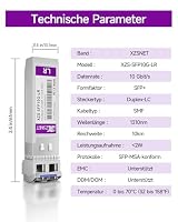XZSNET 10GBASE-LR SFP+ Transceiver, 10G SFP+ zu LC Singlemode Fiber Modul für Cisco SFP-10G-LR, Ubiquiti UniFi UF-SM-10G, Mikrotik S+31DLC10D, Meraki, Netgear, D-Link und mehr, 1310nm, 10km, 2 Stück – Ansicht 6