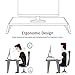immagine 3WEYO Supporto per PC/TV/Laptop Monitor Universale, Ergonomico Portatile Stand per Notebook e Computer, Desktop Organizer di Legno e Alluminio da Scrivania - bambù