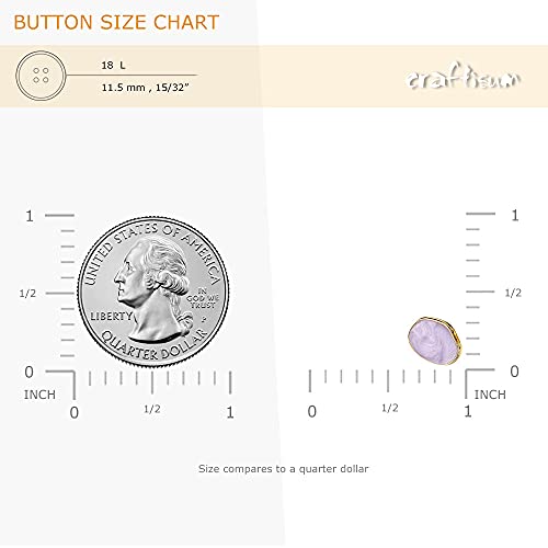 Craftisum Purple Small Gravel Shape Enamel Layer Metal Base Sewing Shank Buttons 20 Pcs - 11.5Mm, 15/32" #TOP1