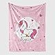 Einhorn kuscheldecke,pinkes einhorn Kuscheldecken,Sanft Flanell Weich Fleecedecke für Mädchen,kinder kuscheldecke,mikrofaser Couchdecke,einhorn decke geschenke (130 x 150 cm, Rosa Liebes-Einhorn)