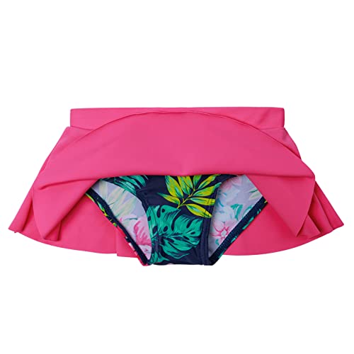 Image of XFGIRLS Girls Swimsuit Toddler Girl Two Piece Long Sleeve Bathing Suit Swimwear Swimming UPF 50+