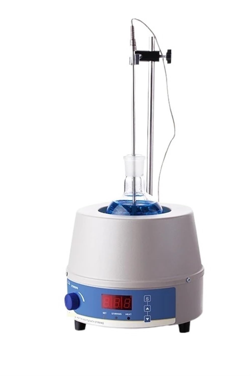 Zxzzas Blu Magnetic Stirrer, Official Store 1000Ml Digital Electric Heating Mantle Magnetic Stirrer Lab Equipment With Thermal Regulator(Hmsc 2000Ml)
