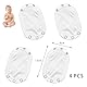 XINTANGXIA 4 Stück Body Verlängerung Druckknopf Baby Baby Body Extender Längenverstellbar Weiß Einstellbare Länge Baby für Baby Bodies,Strampler Weste