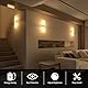 ChangM 2 Stücke 12W LED Wandleuchte mit Schalter Dimmbar Innen Wandlampe LED Acryl Wandbeleuchtung Modern für Wohnzimmer Schlafzimmer Treppenhaus Flur Warmweiß 2700K