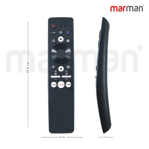 Image of marman Compatible with Haier Google Tv Remote Model HTR-U29A Non Voice Command Suitable for 4K FHD UHD QLED Android TV - Pairing Not Required - Match Key by Key Exactly with Existing Model Remote