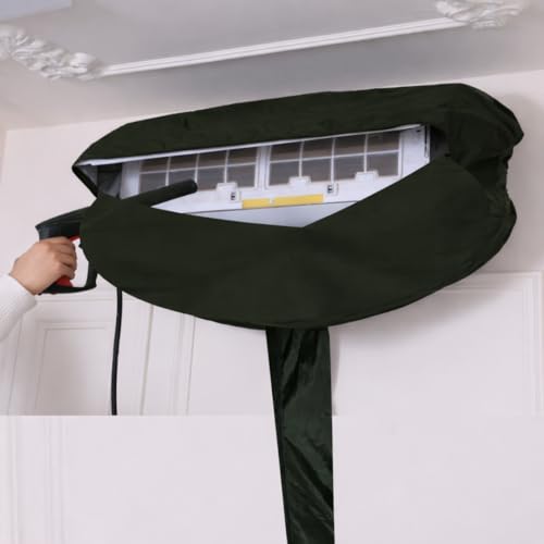 Image of FIVA Waterproof Split indoor ac unit service cover | Split ac cleaning bag | Split Air conditioner inner unit washing cover in parachute fabric (Blue, 52)
