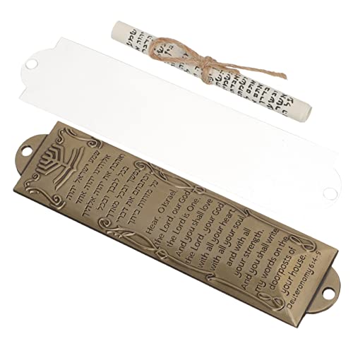 VINTORKY 1 Juego Manualidades con Pergaminos Sagrados Pergamino Colgante Vintage Ornamento Religioso Decorativo Accesorios Comestible Según La Ley Judía Decoración Antigua Etiqueta Metal