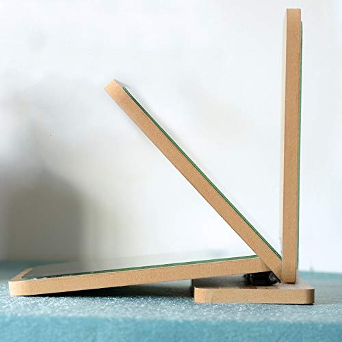 Espejo de Mesa Rectangular con Marco de Madera miniatura 2