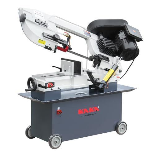 KAKA INDUSTRIAL Horizontal Metal Cutting Bandsaw,7x12 Inch 1.5HP Dual Voltage 115V/230V, 4-Speed,...