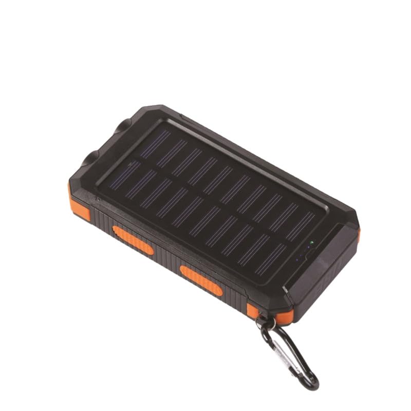 Image of Waterproof Solar Power Bank 20000mAh with Compass and Dual USB Ports Ultra Thin Design
