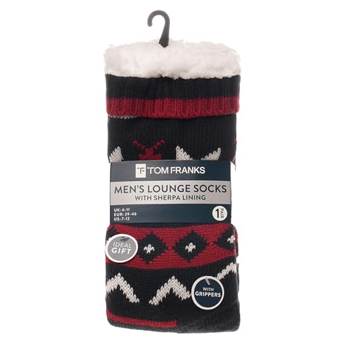 Calcetines pantufla tejidos con estilo fairisle elegante y punto grueso suave 2
